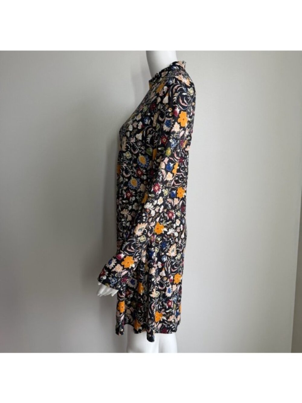 Altar’d State Floral Long Sleeve Mini Dress – Size M - Picture 3 of 8